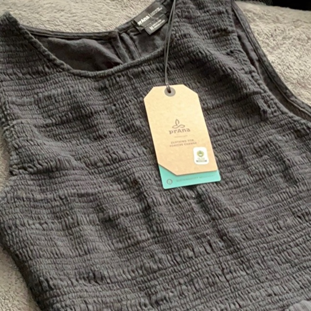 Prana Women's Black Textured Dress